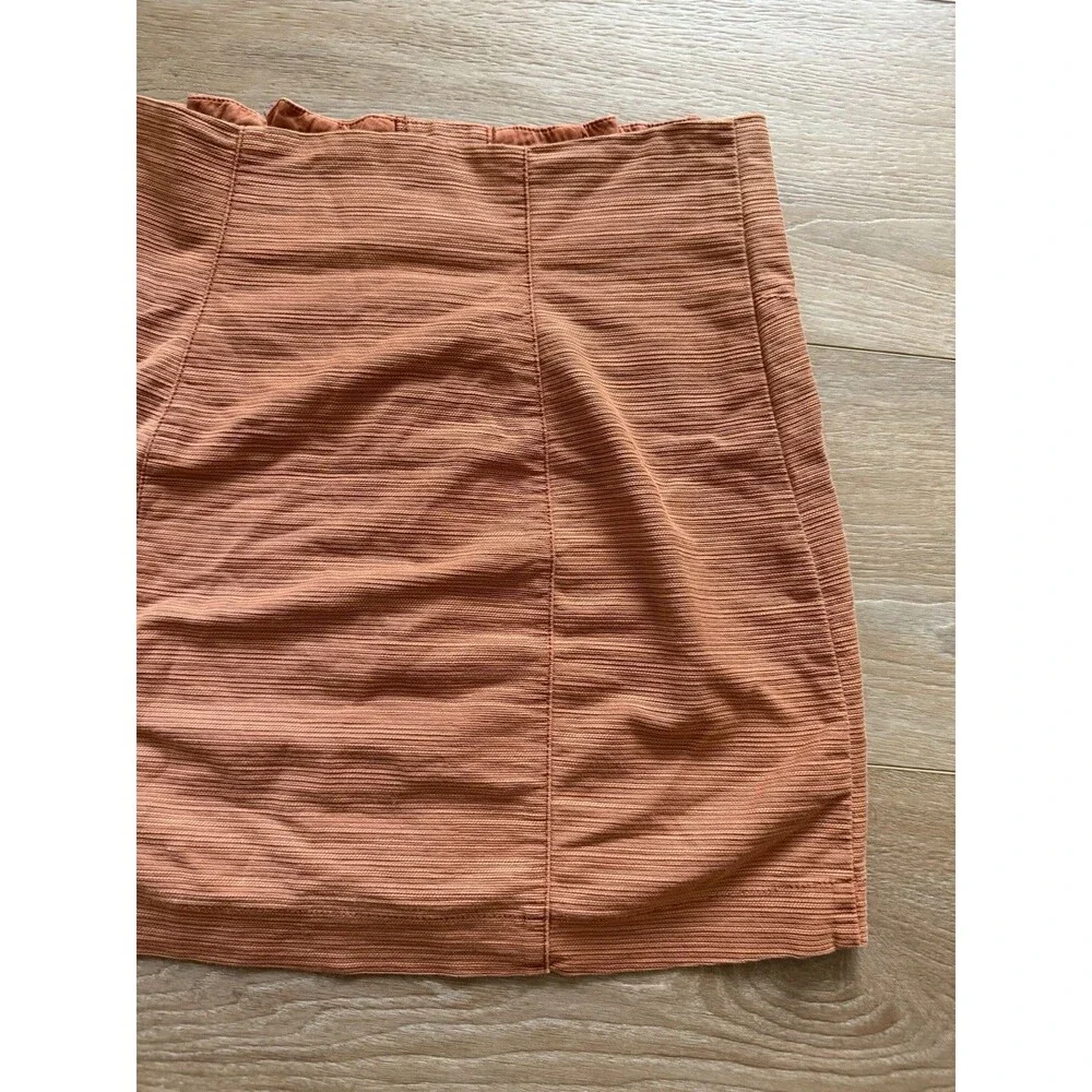 Free People Every Minute Every Hour Mini Skirt Noble Adobe Brown Terra Cotta 10